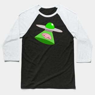 Blobfish Alien Abduction Baseball T-Shirt